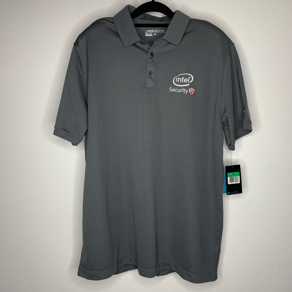 Geekthlitics Nike Intel McAfee & PCM Golf shirt